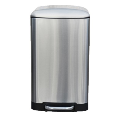 SS DOMINO 40 Ltr. FPR softclose pedal bin with smooth edge lid 